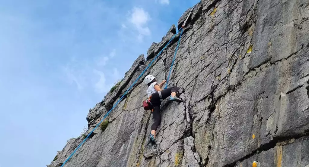 2 day improver rock climbing course with Irish Mountaineering Academy in the Burren